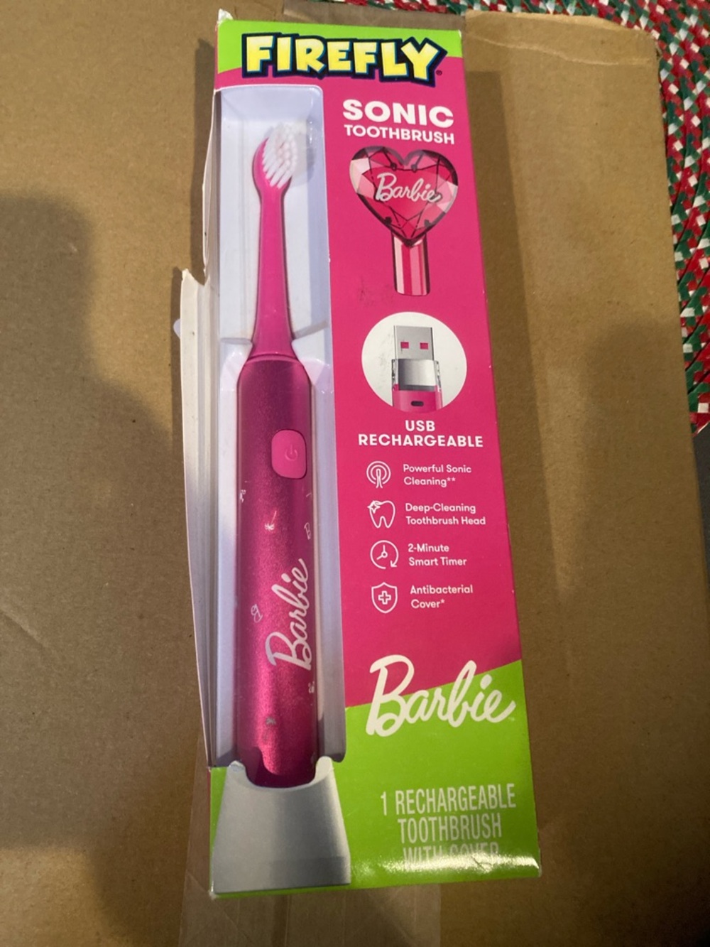 Barbie Pink USB Rechargeable Sonic Toothbrush by Firefly
